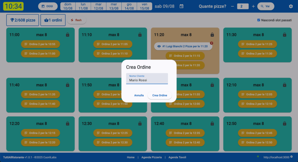 Sviluppo app ad hoc pizzeria